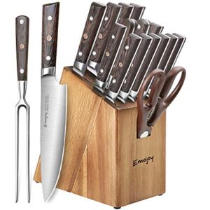 Emojoy 16-Piece Kitchen Knife Set Review | KnivesAdvice