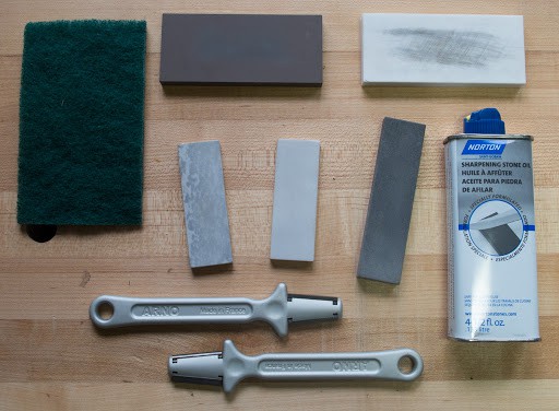 materials to clean knife